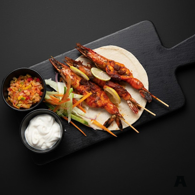 Prawn Souvlaki