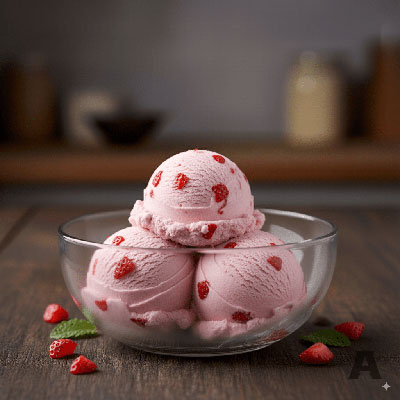 STRAWBERRY ICE CREAM
